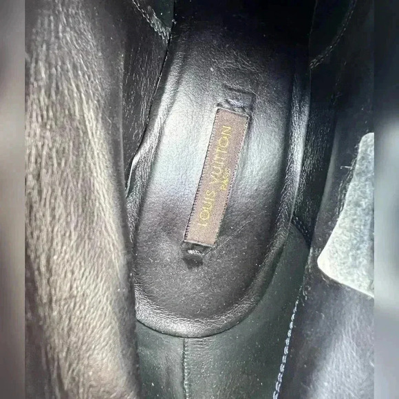 Louis Vuitton Denim Chambray Ankle Wedge Boots - Picture 7 of 9